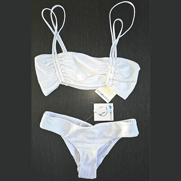 Cyn and Luca Ruched 2pc Bikini - Picture 1 of 6